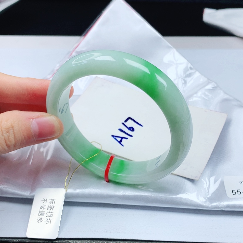 【闪购商品】翡翠手镯未镶嵌天然缅甸a货手镯55