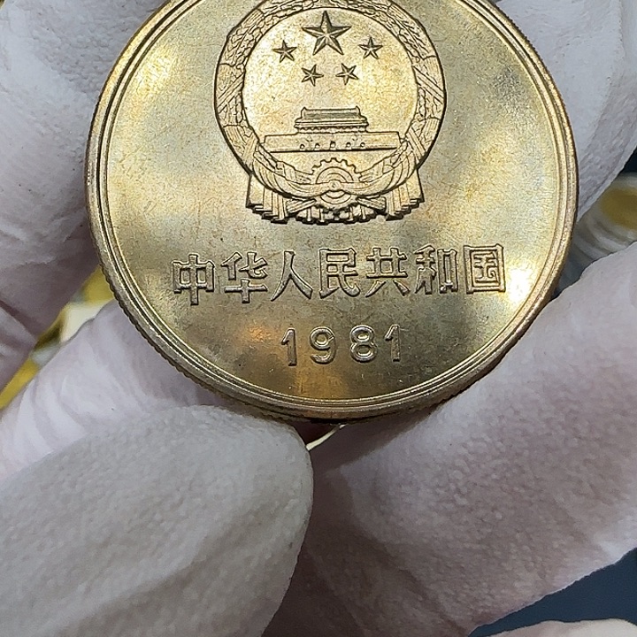 其他普通金属1981长城一元一枚初铸蜡纸版