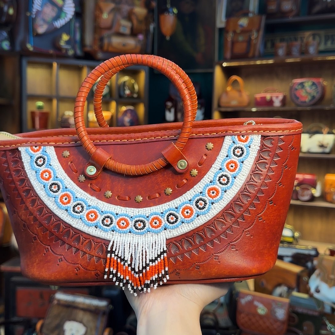 幸***球牦牛剖层皮革草甸柚木色不渐变