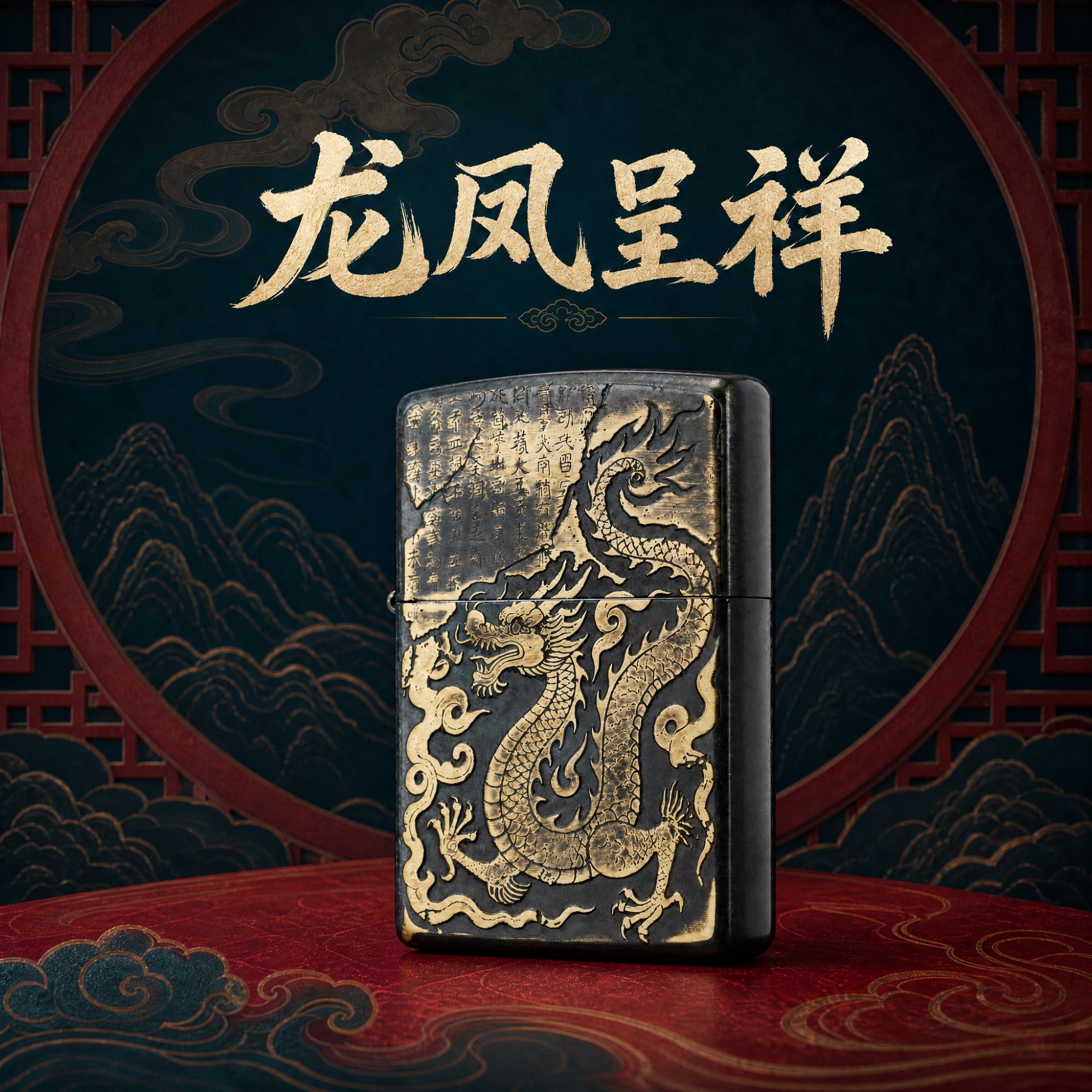 复古做旧龙凤呈祥 Zippo 打火机 男士日常送礼实用款