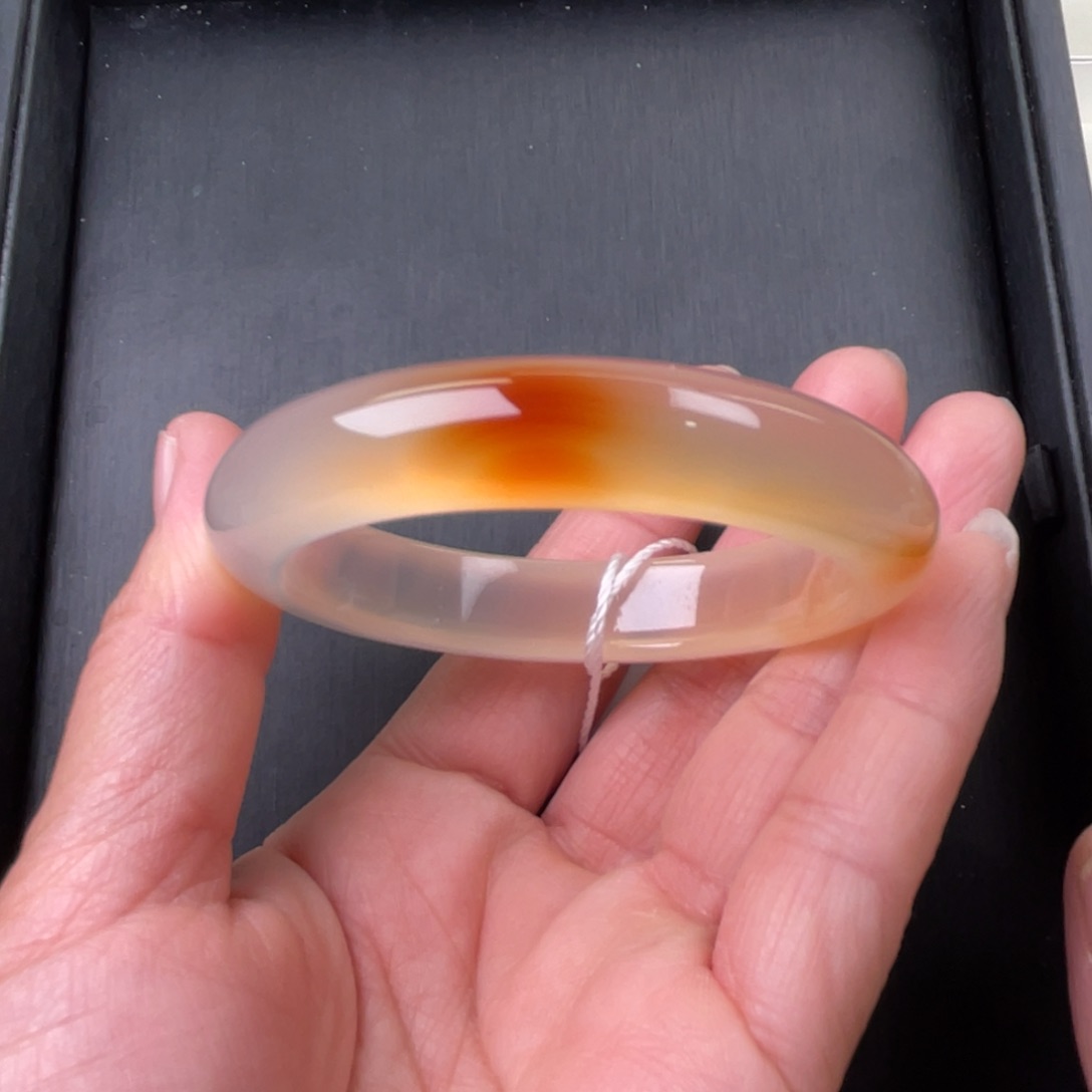 玛瑙/玉髓手镯未镶嵌53圈口