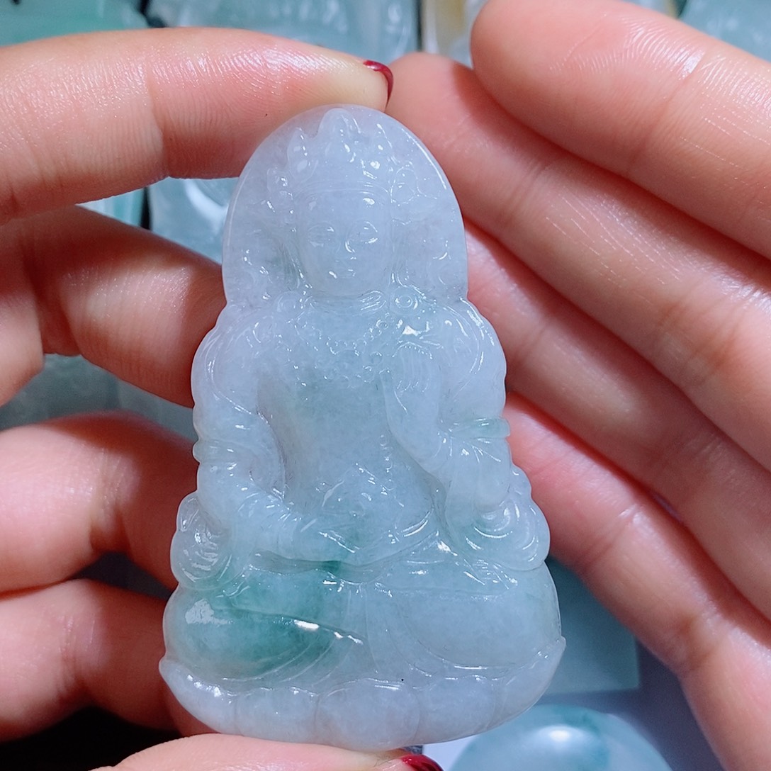 定制翡翠未镶嵌毛货不支持退货下单需确认抛光