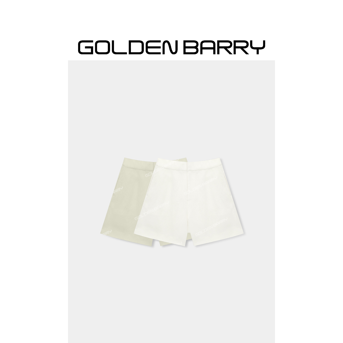 GOLDENBARRY|561098“风栖苎行”纯色百搭丝麻短裤