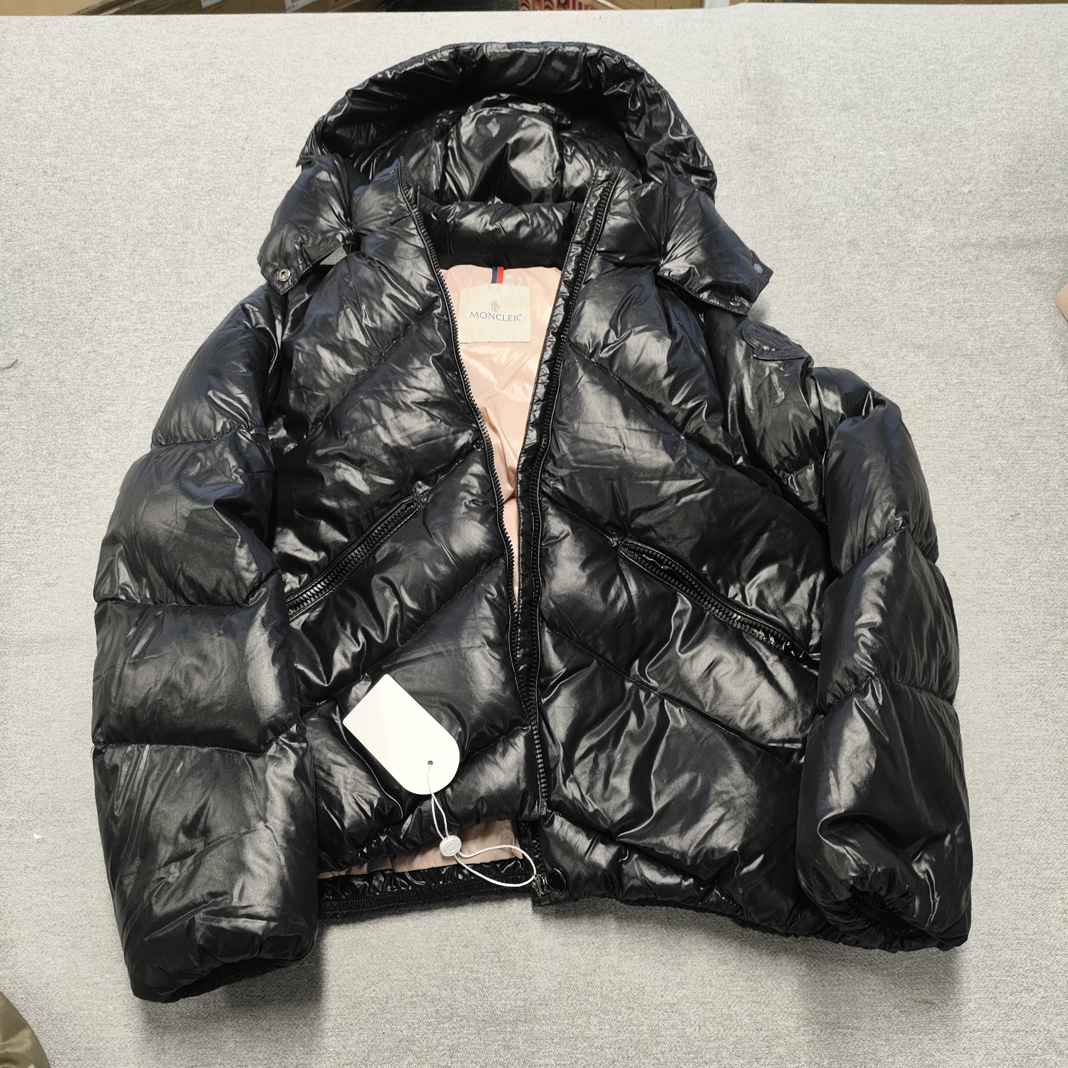 95新 MONCLER 麦殿/羽绒服155/72码黑色/250209ZYTYY113