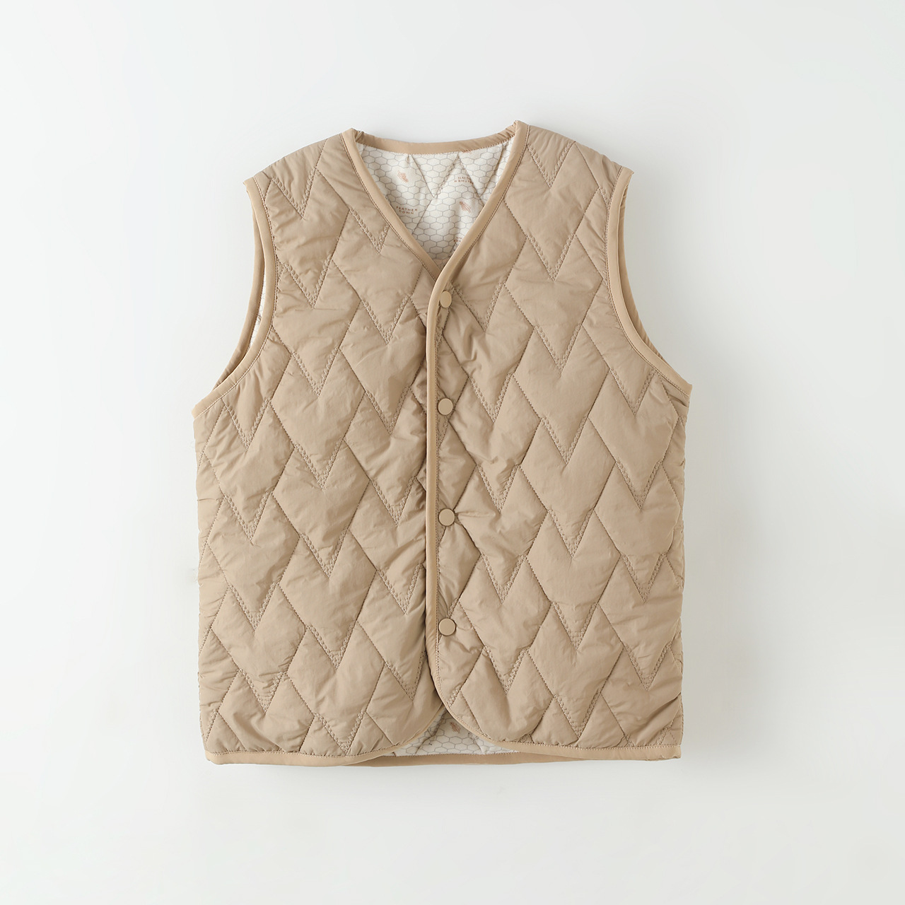 童装儿童棉马甲冬季新款棉男女中大童方格无袖加绒背心