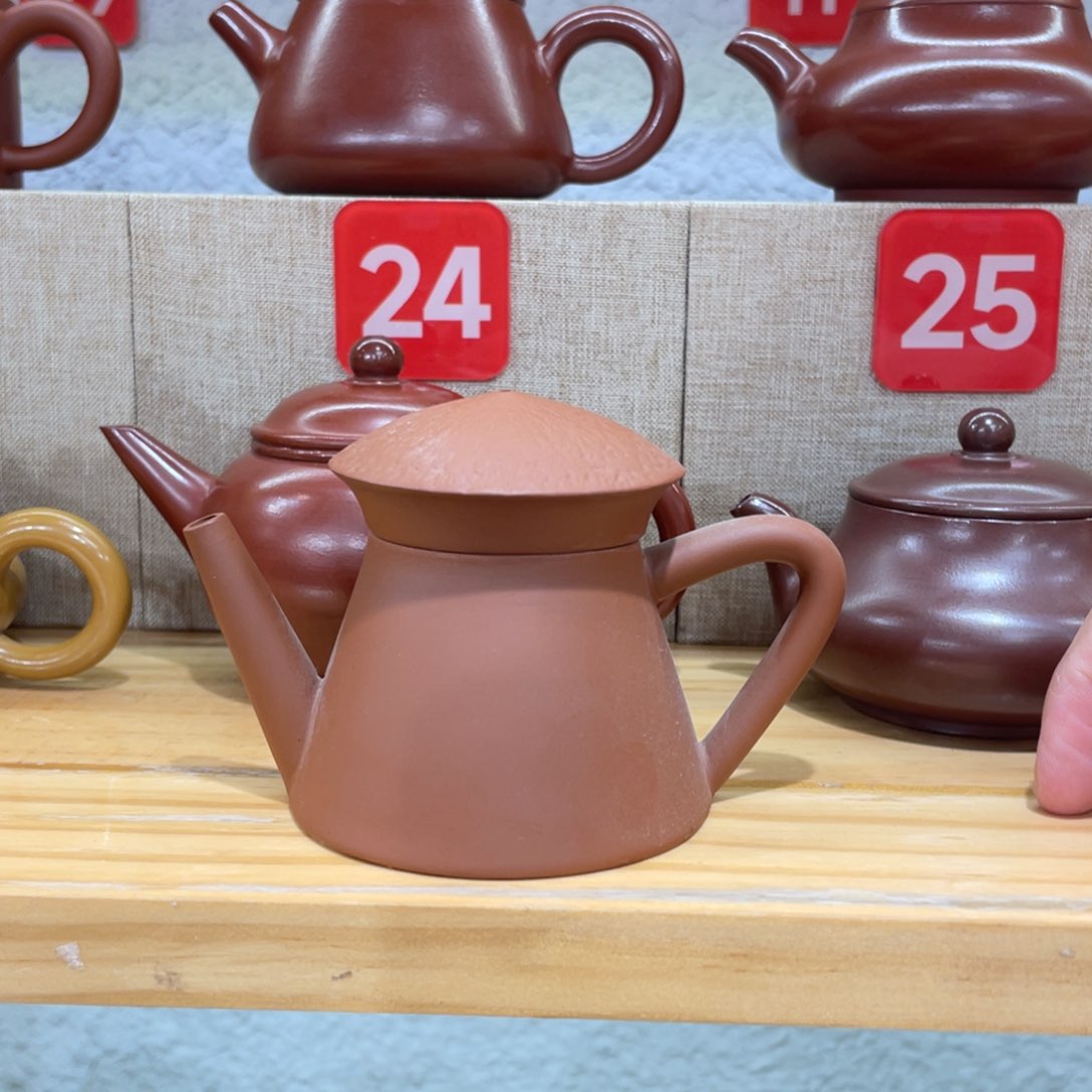 茶壶紫砂鱼翁挑刀80毫升，全品一套