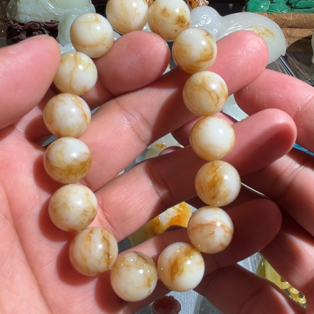 和田玉未镶嵌手链