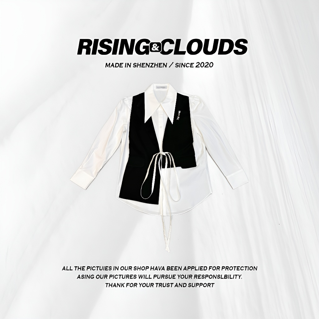 莎莎【长夜】深圳舒适2025早春可拆卸衬衫110175