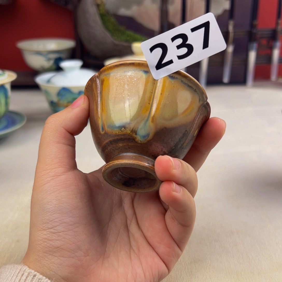 杯子纯手工柴烧主人杯