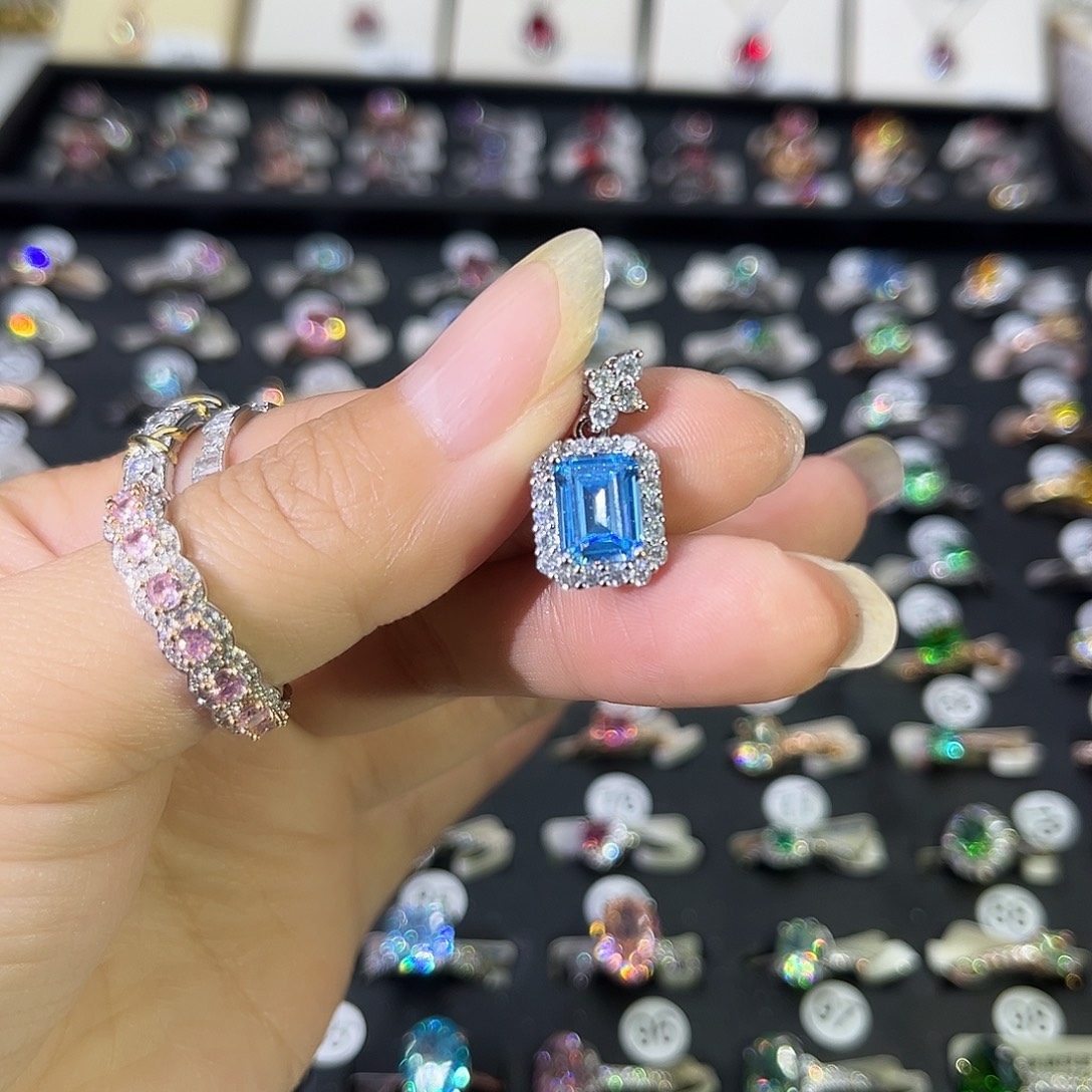 莫桑石非金属吊坠