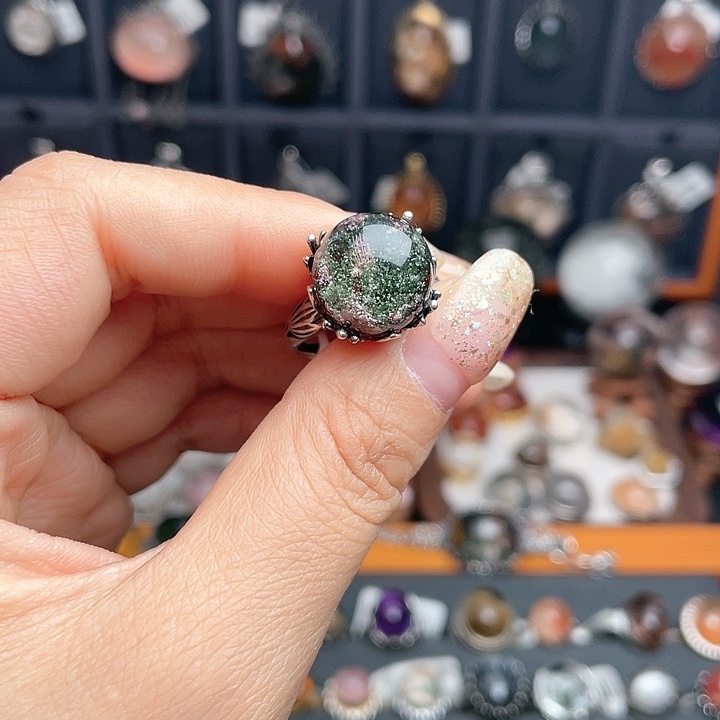 水晶戒指银S925镶嵌11111111111