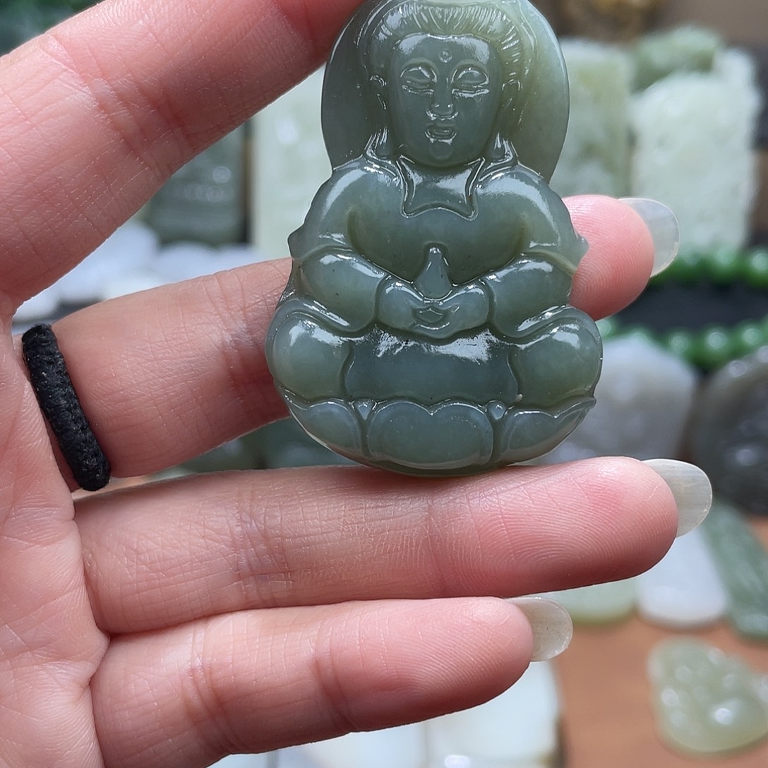 和田玉未镶嵌吊坠(不含链)