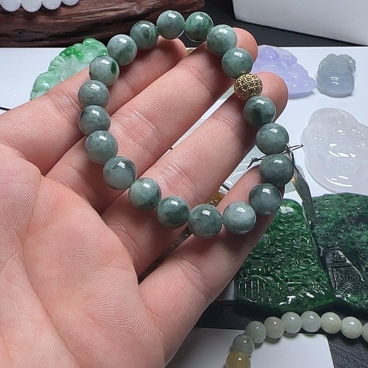翡翠未镶嵌颈饰天然翡翠A货09