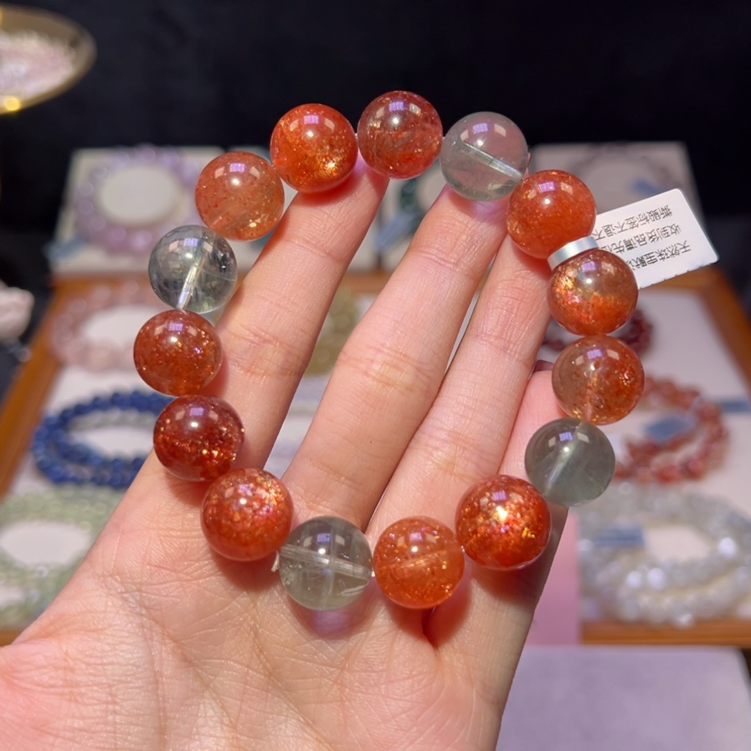 长石手串未镶嵌H****?14m毕业级宠粉阿鲁沙