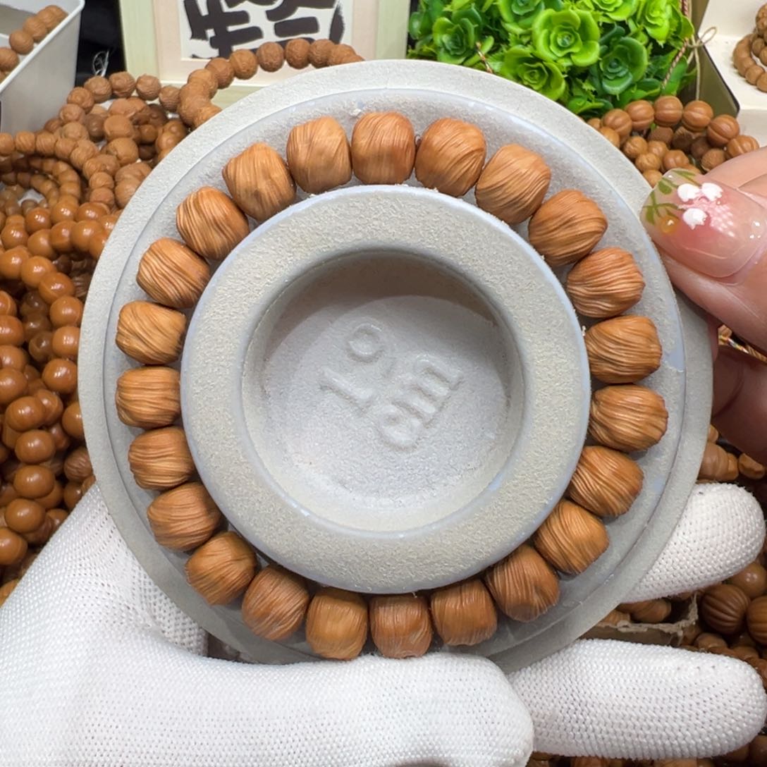 猴头核桃手串微瑕鬼印