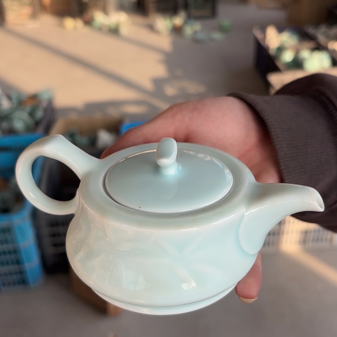 龙泉云间青瓷小米茶器