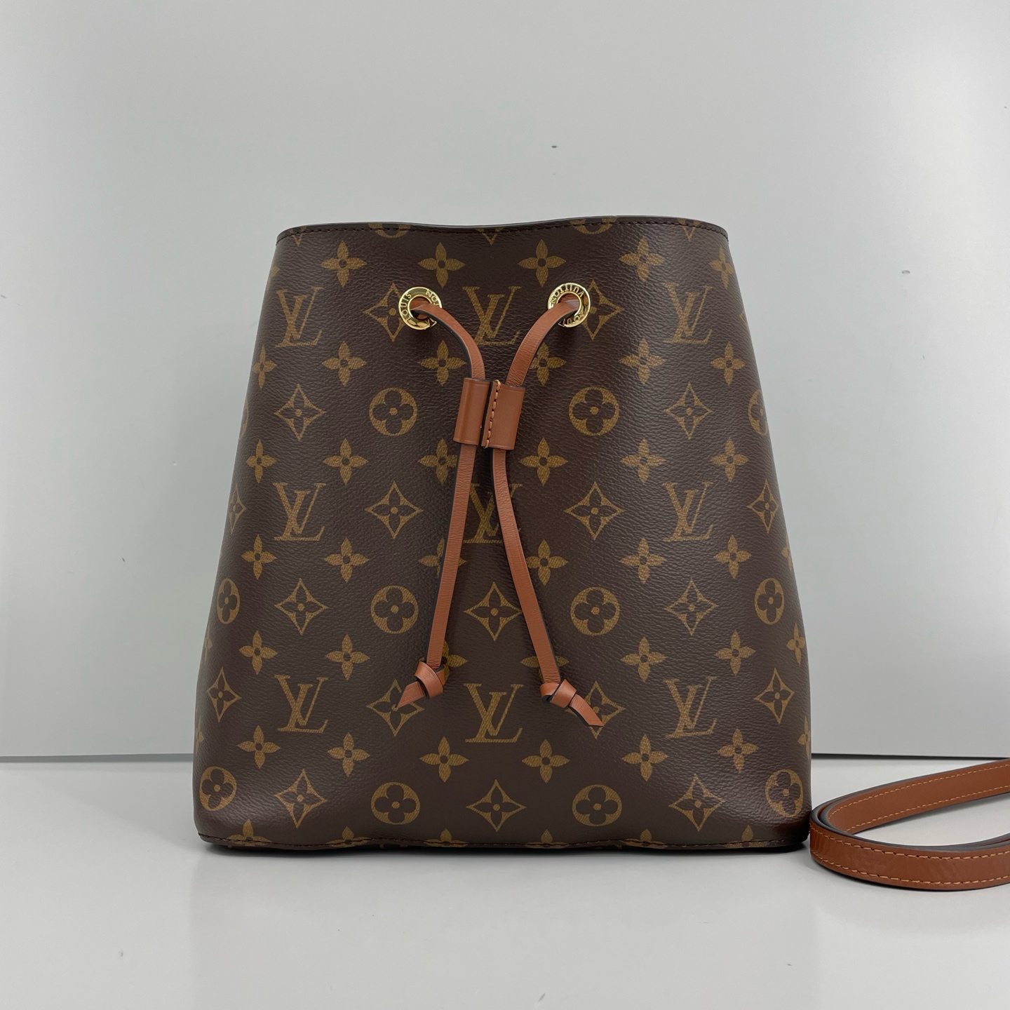 95新 LouisVuitton/路易威登 优选/老花焦糖色水桶包/26×26×17