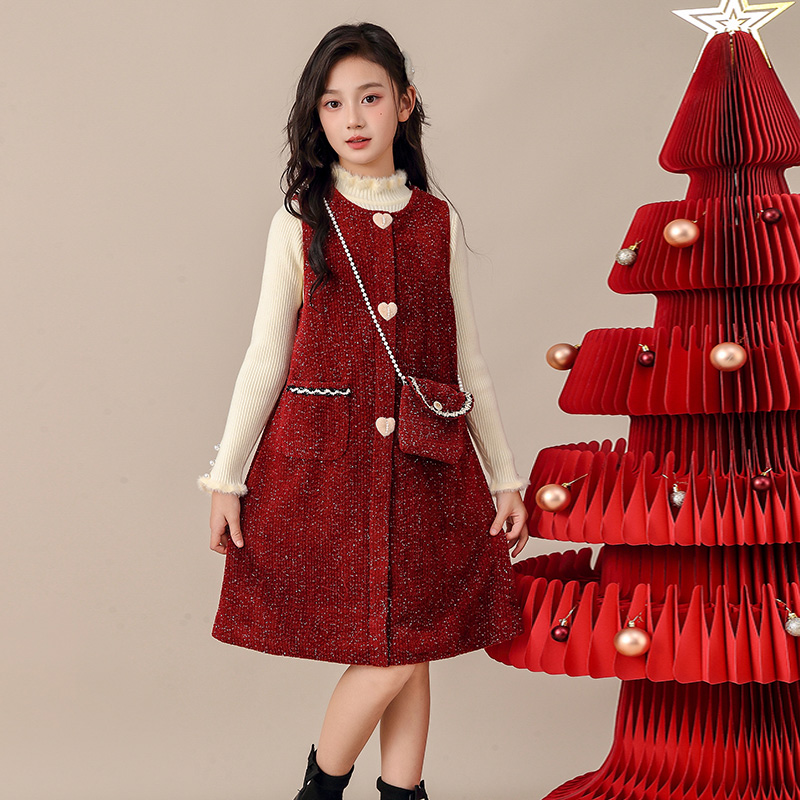 YEMK【桃季星河】套装两件套精致贵气千金风针织秋冬洋气韩版25603