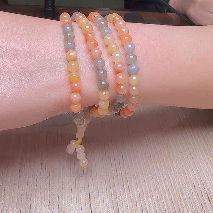 石英质玉手链合金金丝玉