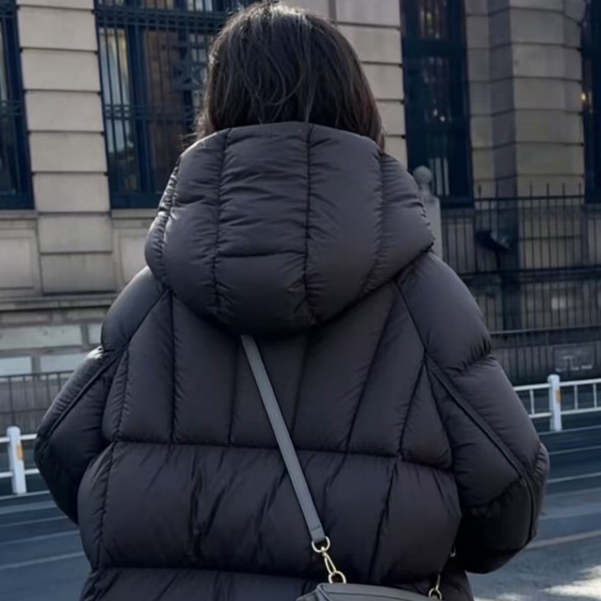 【现货➕现发】2025冬季新款韩版云朵泡芙中长款羽绒服