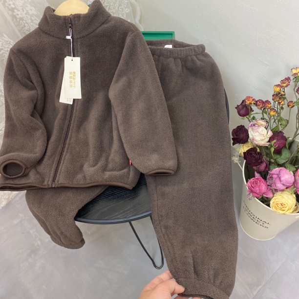 儿童套装云朵绒】家墨特特男女童摇粒绒外套宝宝家居服外穿两件套