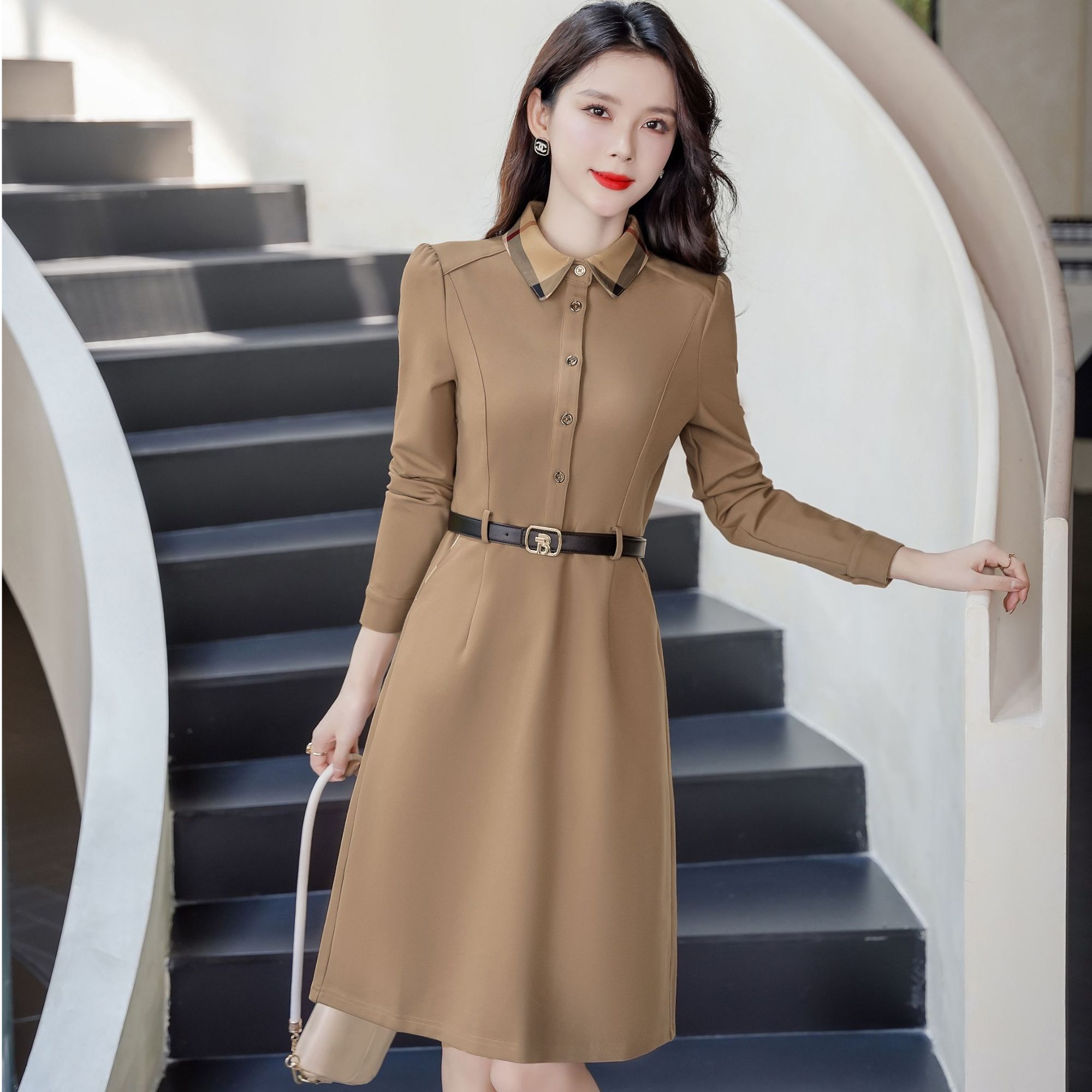 【编码117】开春新款中长款风衣-177522