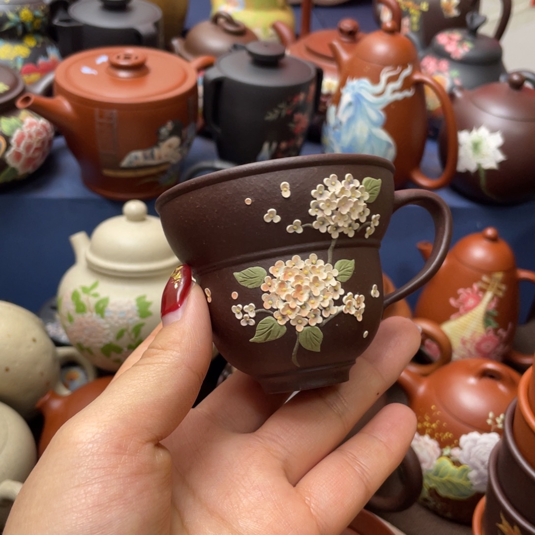 红泥茶杯紫砂主人杯100cc