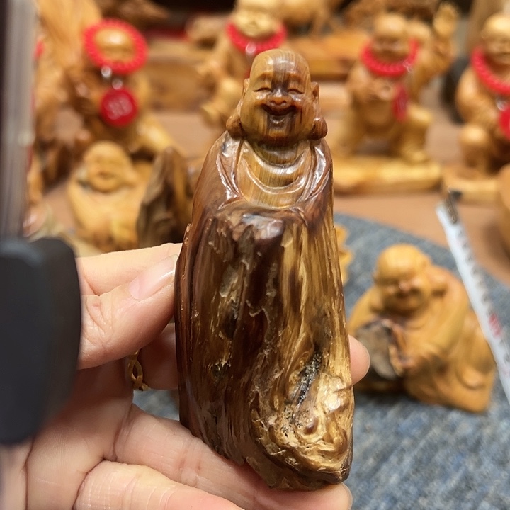 柏木太行崖柏手把摆件