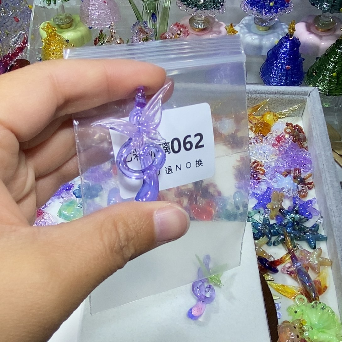 花***眠颈饰玻璃62音符一个