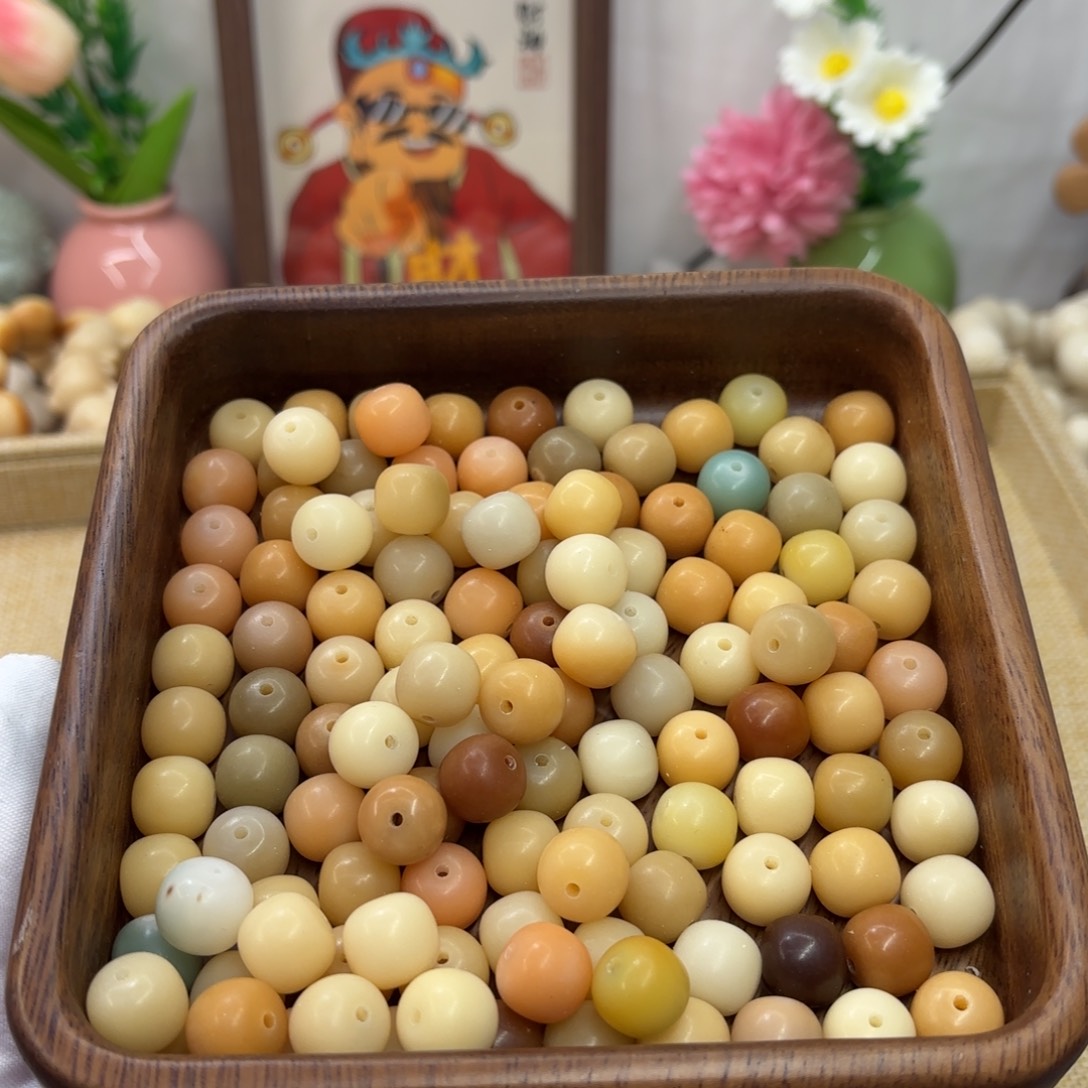 菩提根/象牙果吊坠13干磨瑕疵桶散珠25颗一锅981