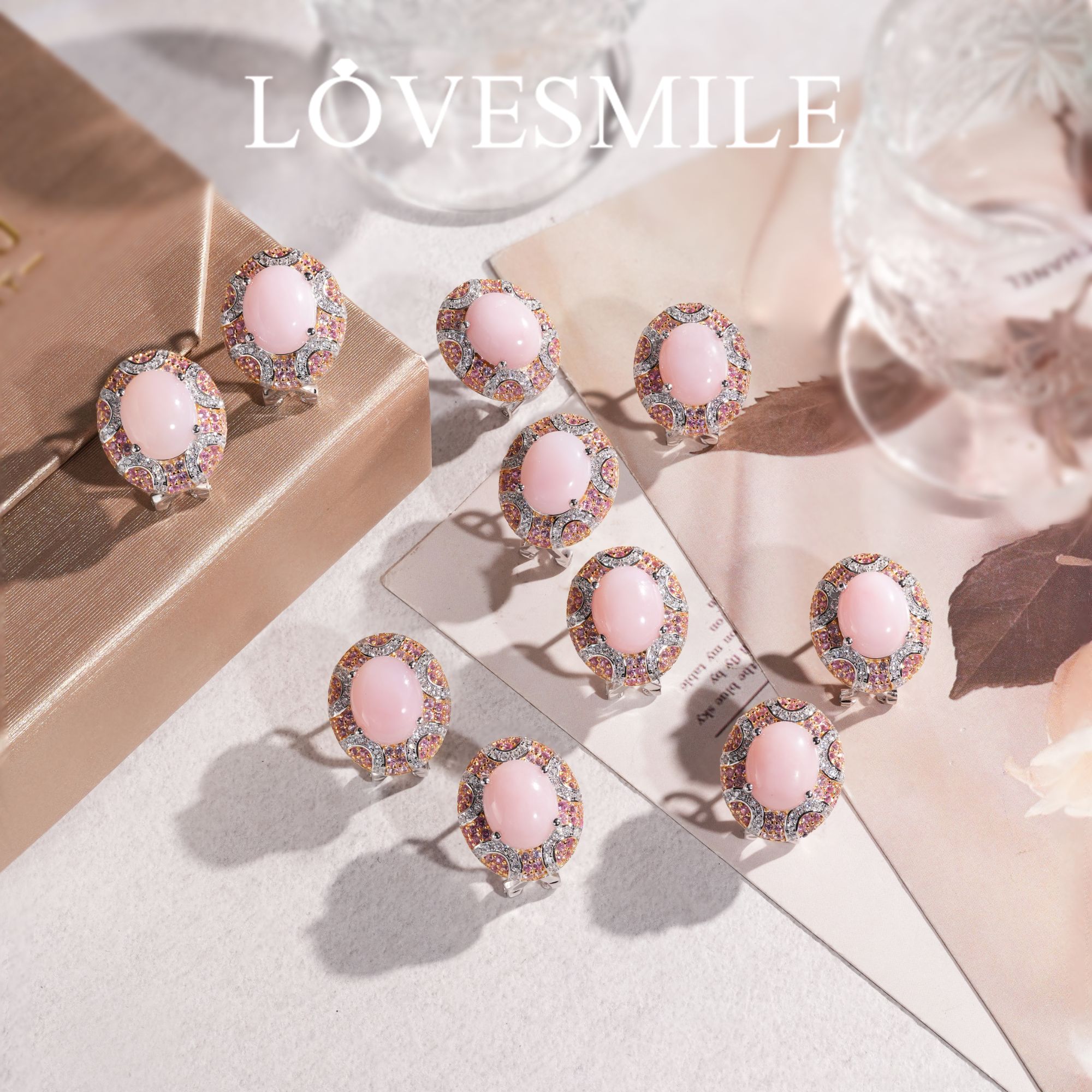 S925银蛋白石耳环优雅多样性发货1件