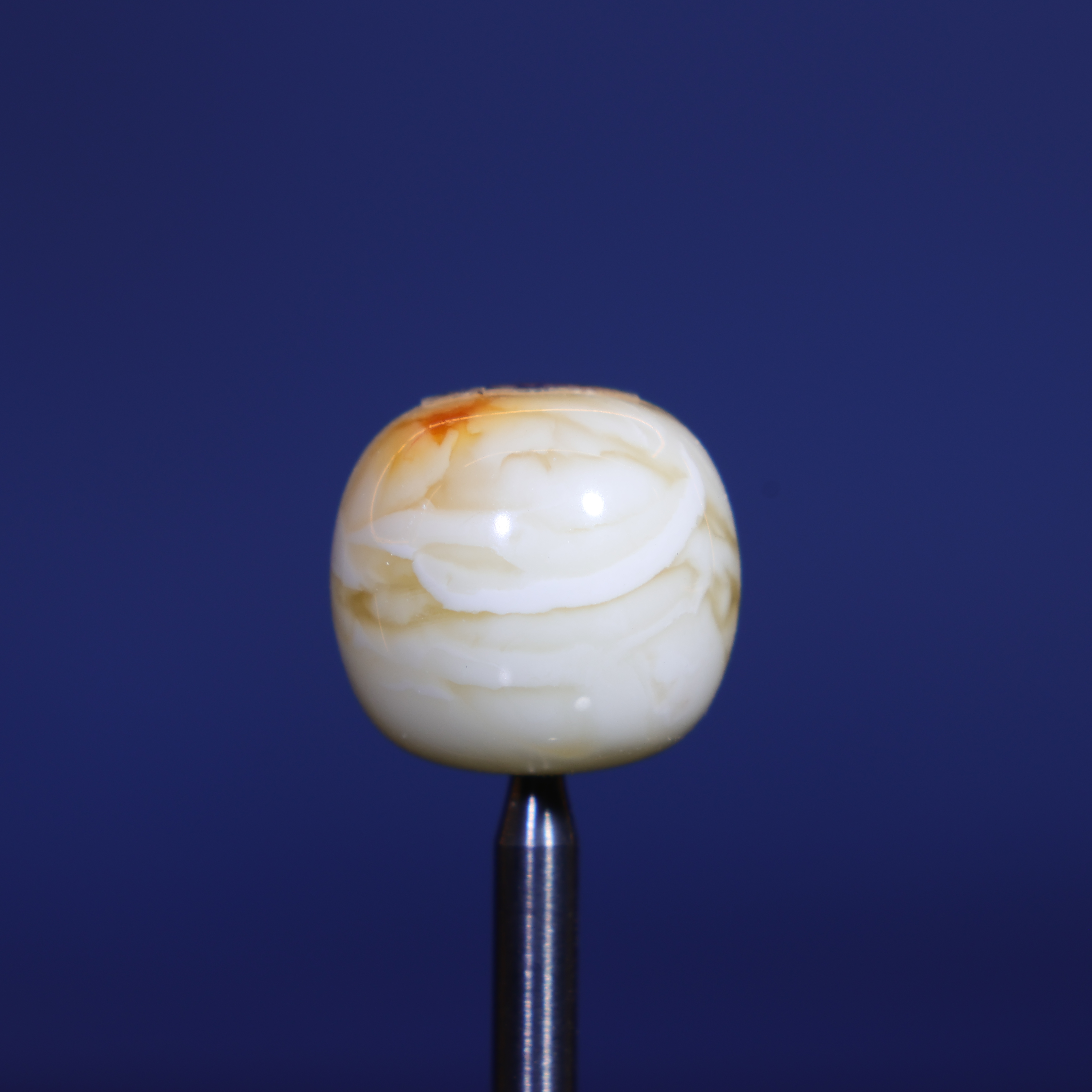 11m蜜蜡老型单珠顶珠子天然原矿沁色虎皮纹白蜡花蜜蜡配饰C818