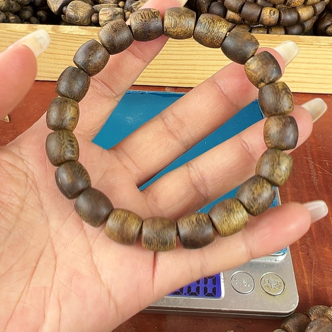 ****n沉香沉香碎屑卡10鼓珠单圈沉浮11g白露