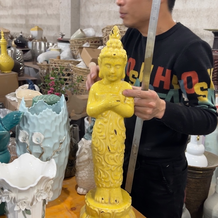 摆件高度58厘米宽度17厘米微瑕捡漏