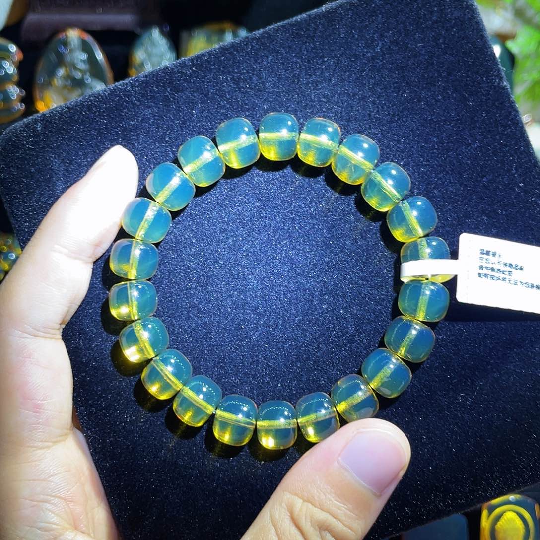 手链琥珀未镶嵌蓝珀老型手串10.5mm