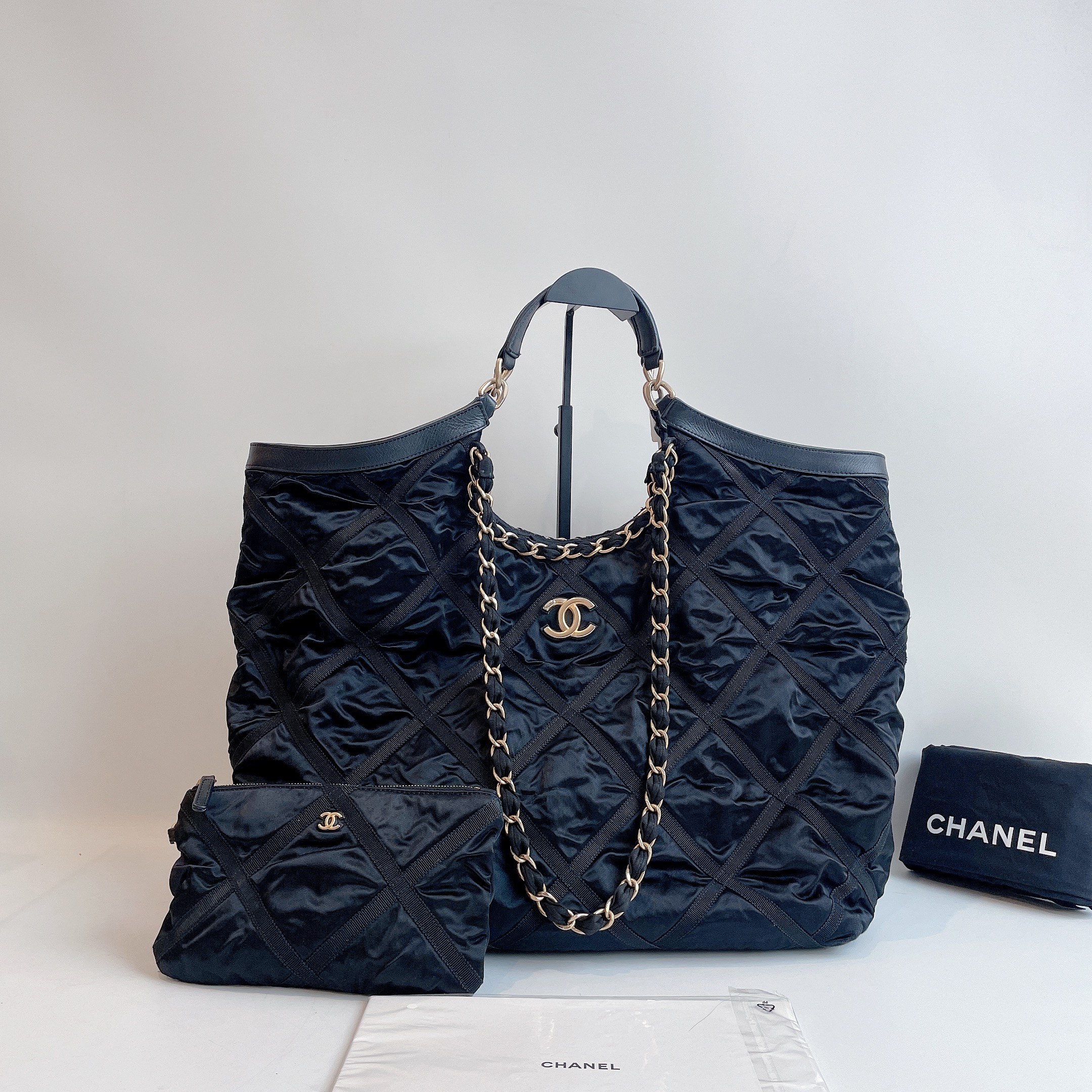 99新 Chanel/香奈儿 22p尼龙购物袋