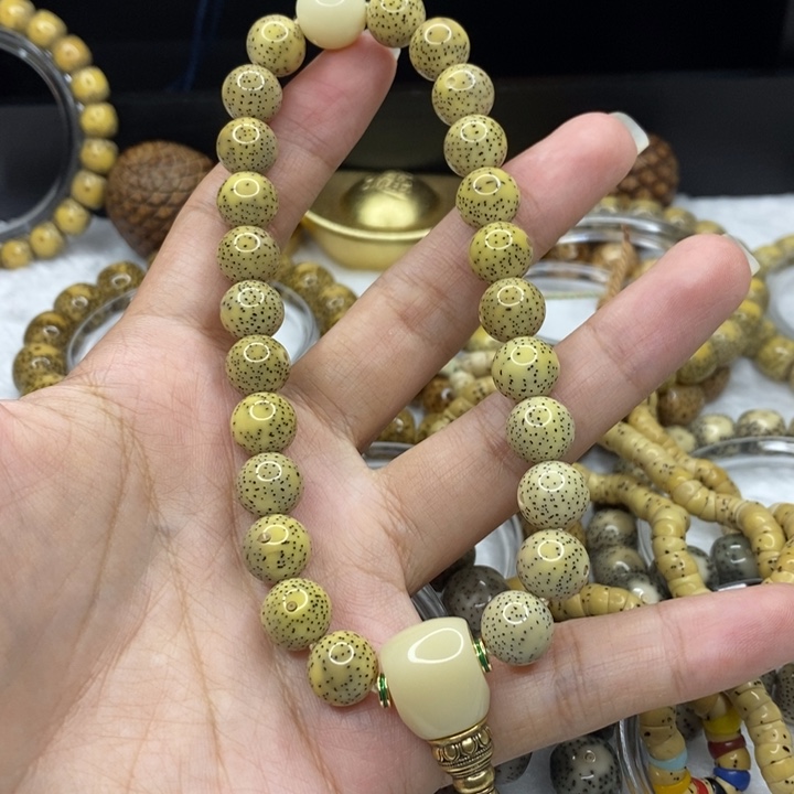 星月菩提吊坠〃***生10圆珠手持