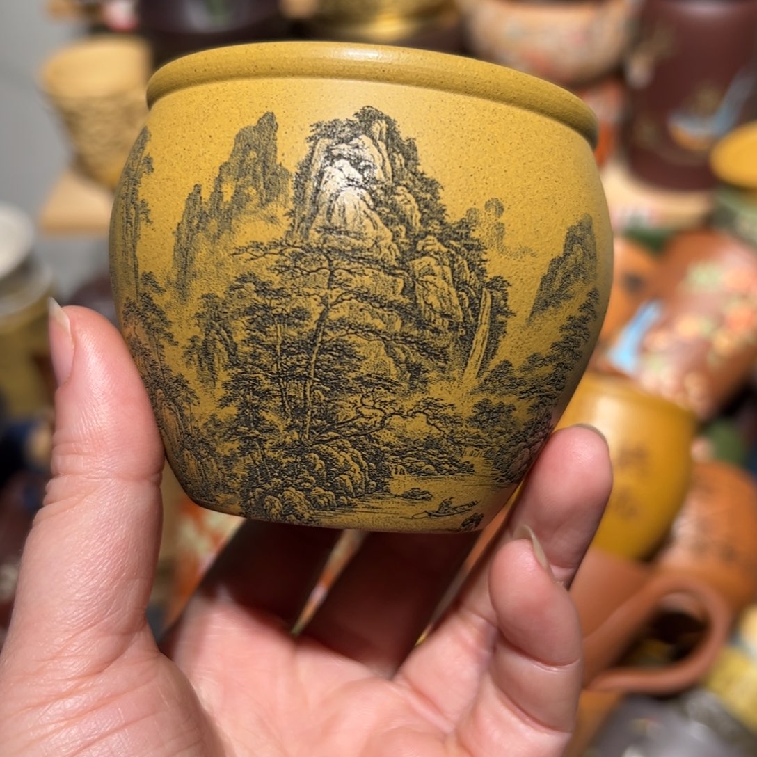 紫砂茶杯宜兴紫砂主人杯