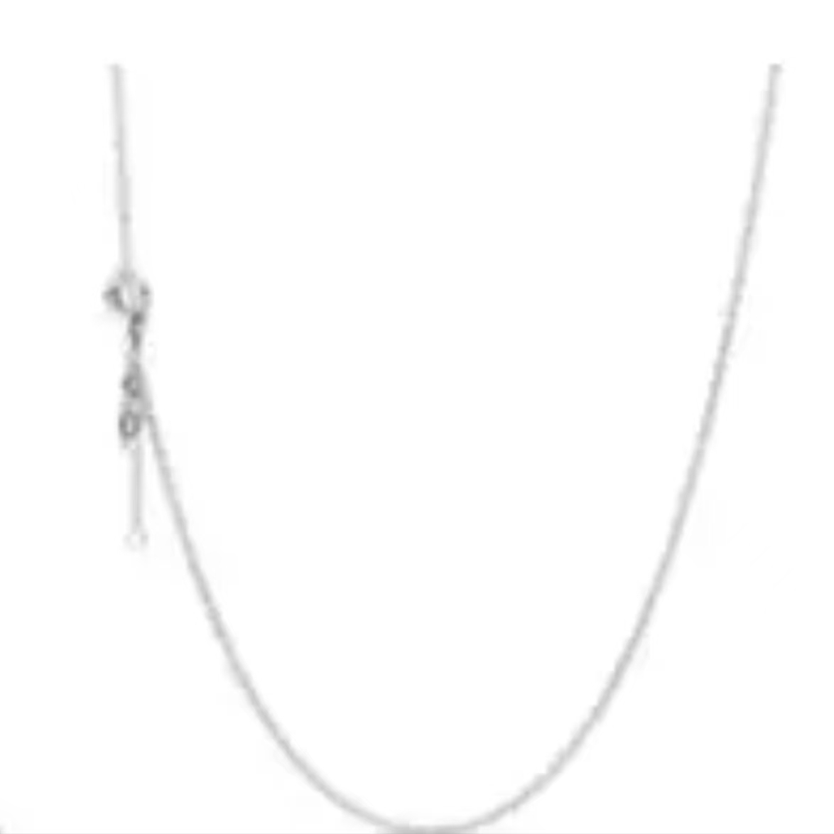 链子925银 简约链条银色项链