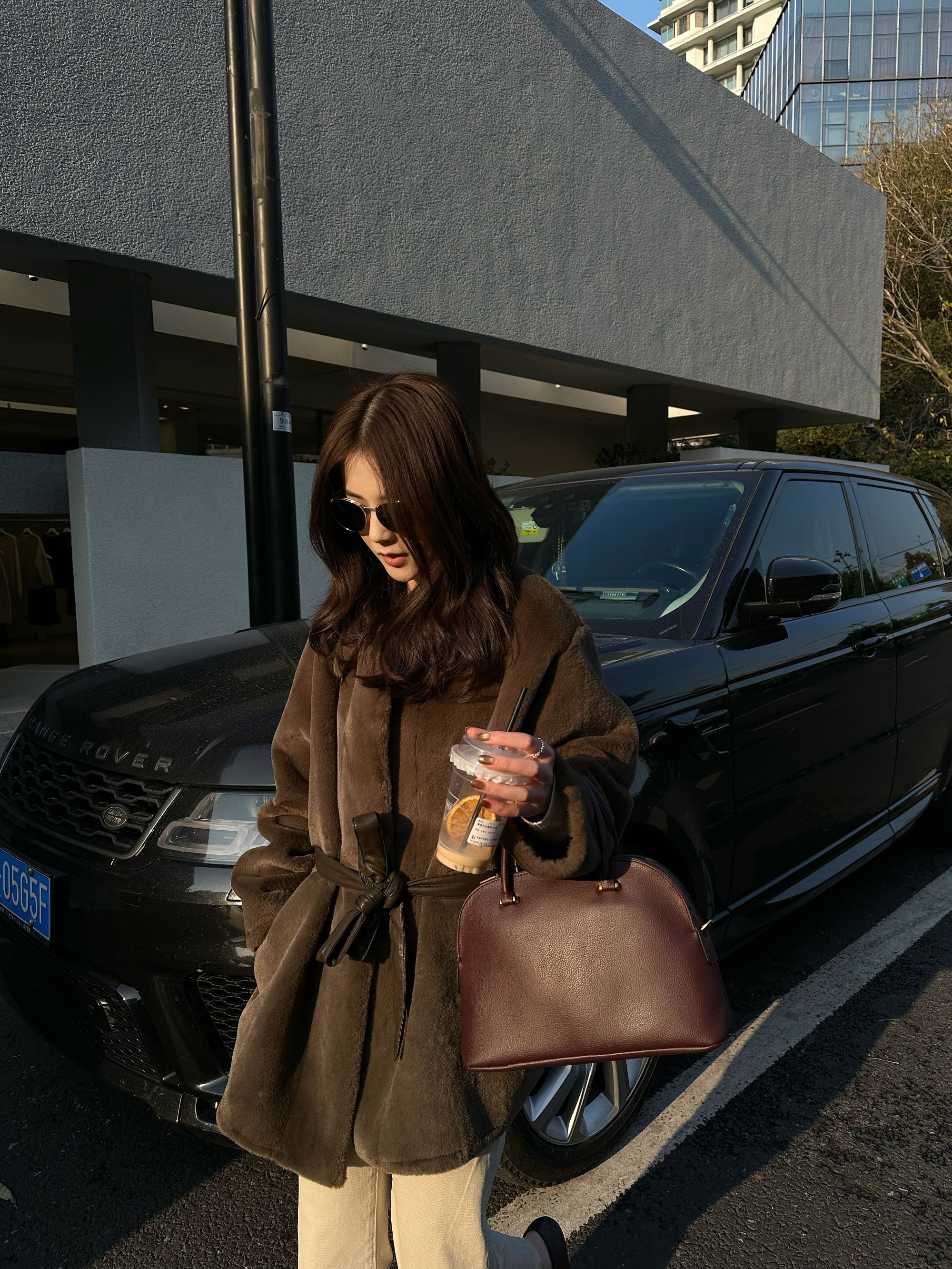 TAOMIAO陶喵喵【苍台映雪】中长款加绒毛毛外套女TMM251247