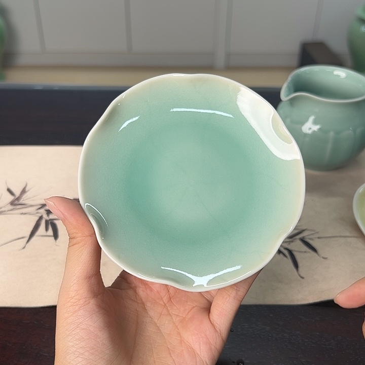 龙泉云间青瓷小米茶器