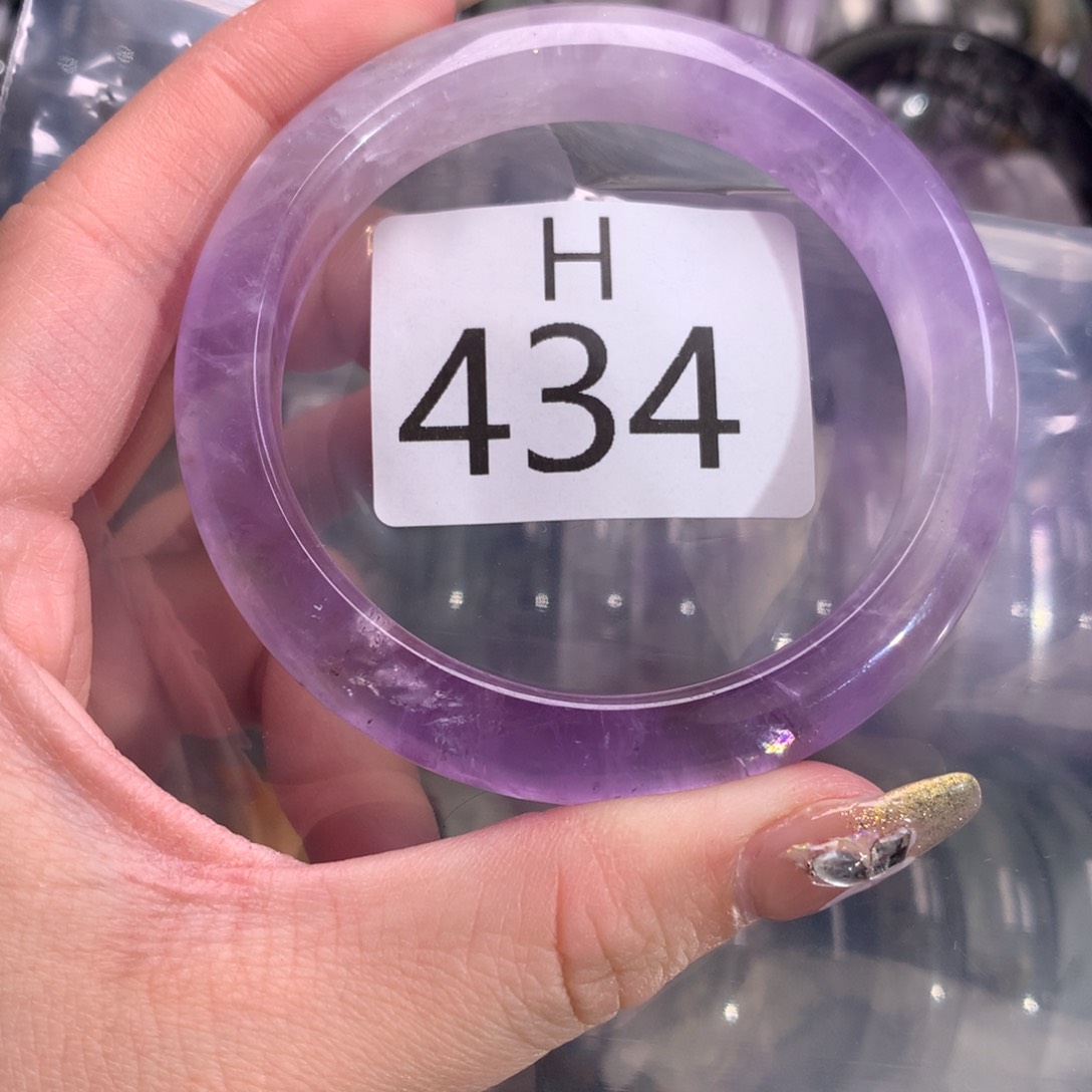 水晶手镯未镶嵌手镯434-56