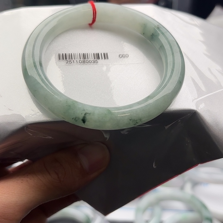 翡翠未镶嵌手镯5960 132