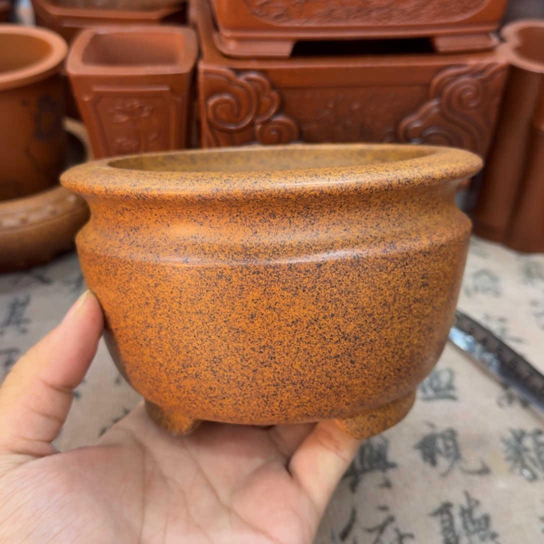 紫砂花盆宜兴紫砂正品11.5x8.3