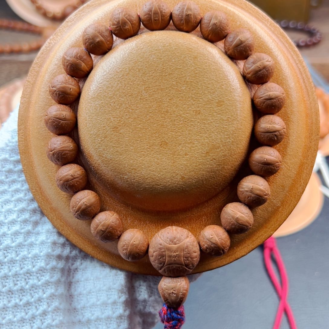 手串凤眼菩提11mm红皮高油籽