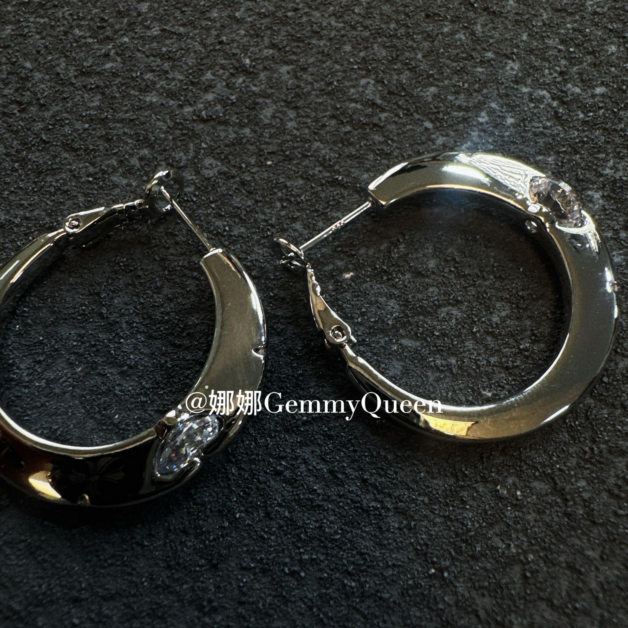 铜合金合成锆石耳饰 娜娜GemmyQueen耳环GQ10142