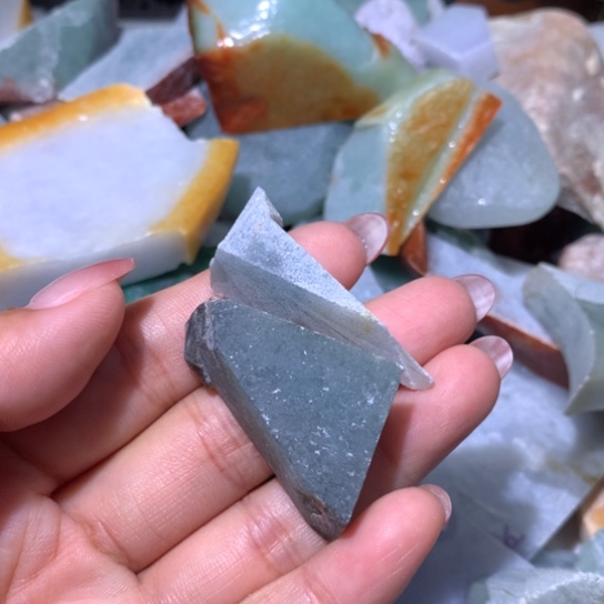 翡翠散珠翡翠边角料