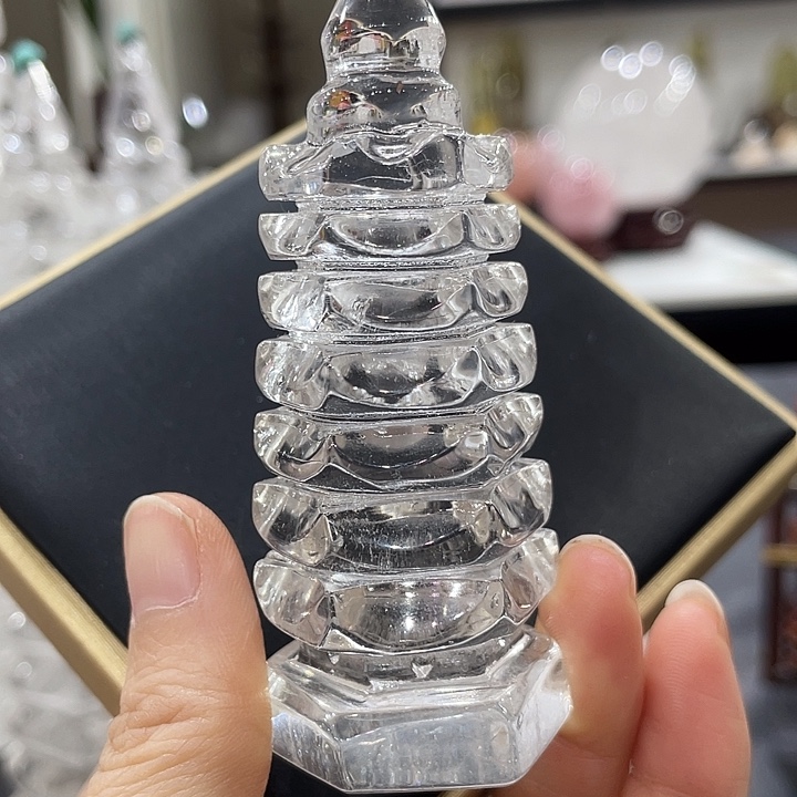 珠宝半成品水晶未镶嵌文昌塔