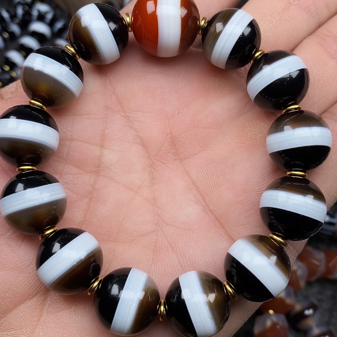 玛瑙/玉髓未镶嵌手链