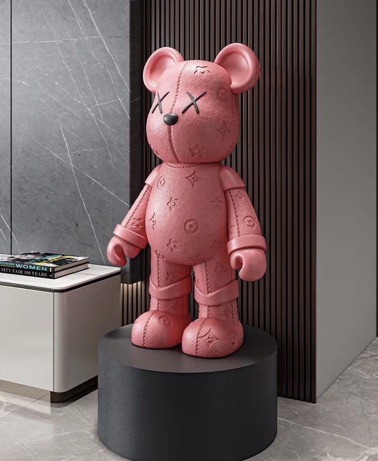 B爱心拉布布潮玩摆件智能居家饰品电视柜潮玩轻奢简约展示柜摆件